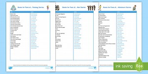 KS2 Genre Book List