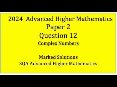 2024 AH paper 2 no.12 Complex numbers