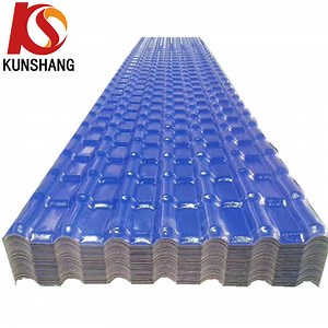 [Hot Item] Blue Color Fireproof Synthetic Resin Spanish Roofing Tile