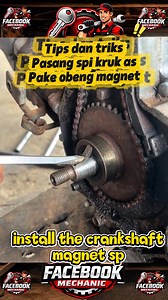 install the crankshaft magnet SP! 🧲 #reels #arkamuhammadzulfikar #workshop #turorial #motorcyclerefair | Arka Muhammad Zulfikar