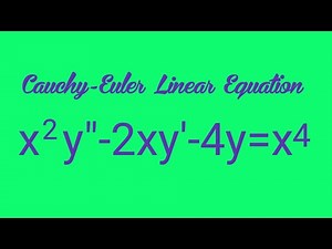 x^2y"-2xy'-4y=x^4 #CauchyEulerLinearEquation L940