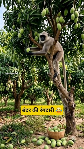 बंदर की रंगदारी #funny #thetharpuns #aalupyajjoke #comedy