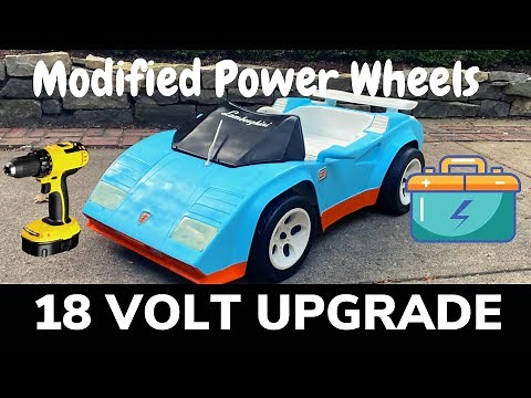 Best Power Wheels Mod - Drill Battery Conversion (4 different methods)