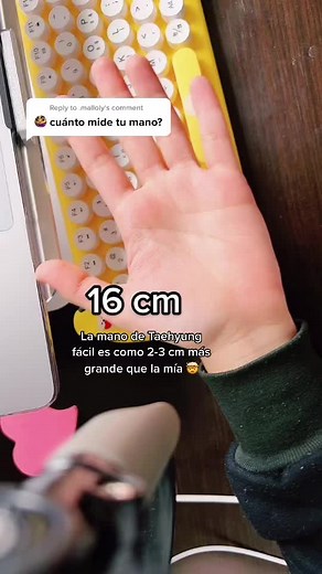 Hand Size Comparison: 16cm vs. Taehyung's Hands
