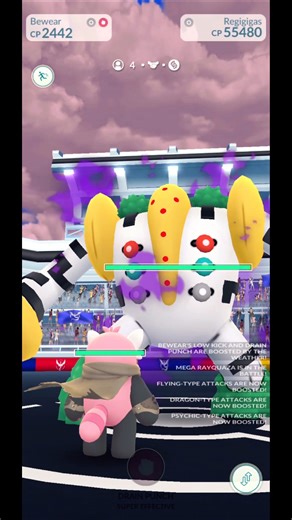 Taking Down Cliff Regigigas! Legendary Raid | Pokemon GO #Shorts