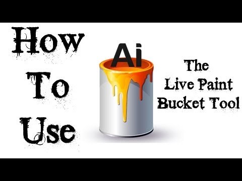 Adobe Illustrator Tutorial - How To Use The Live Paint Bucket Tool