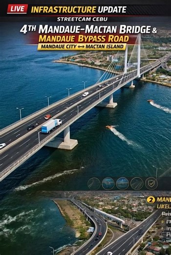 🌉🚧 METRO CEBU IS LEVELING UP! The long-awaited 4th Mandaue–Mactan Bridge and Mandaue Bypass Road are finally moving forward — with construction targeted in the 3rd Quarter of 2026! After alignment and engineering issues were finalized, this mega-project is set to: ✔ Decongest existing bridges ✔ Improve airport access ✔ Boost economic growth ✔ Strengthen disaster resilience This isn’t just a bridge — it’s a GAME CHANGER for Metro Cebu. TRAFFIC NO MORE? 👀🚦 The proposed 4th Mandaue–Mactan Bridg