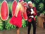 Video: Human Ken Doll and Russian Barbie perform at party in Moscow | Daily Mail Online
