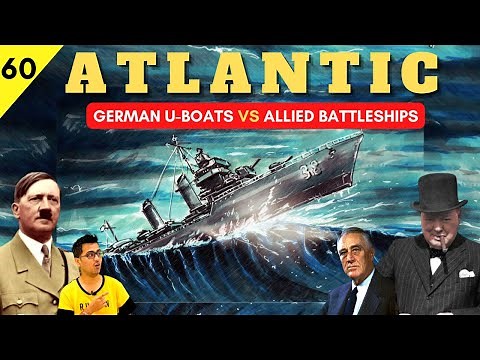 German U-Boats vs Allied Battleships: The Battle of Atlantic | Longest Naval Battle of WW2