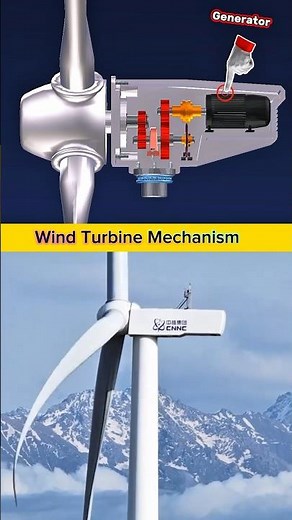 Wind Turbine Mechanism | How Fan, Gearbox & Generator Work Together to Produce Electricity