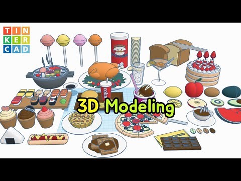 Tinker food Menu - Different level 3D modeling with Tinkercad