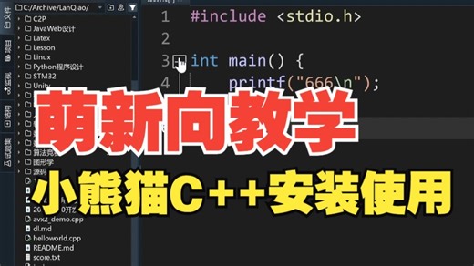 【萌新向】手把手教学 配置C/C++编程环境 小熊猫篇