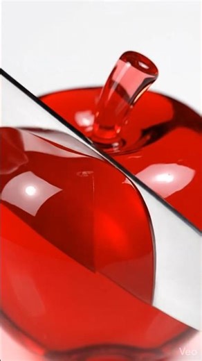 Ruby Glass Apple — Elegant Deep Cut