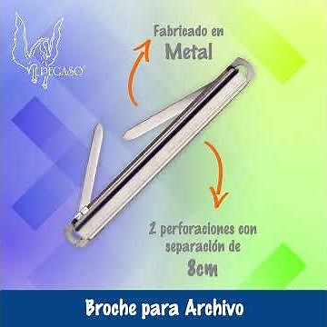 Broches de metal para archivos