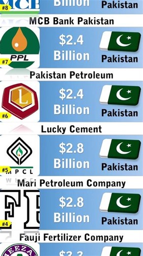 Top 10 Richest Companies In Pakistan 2026 #shorts #richest #companies #company