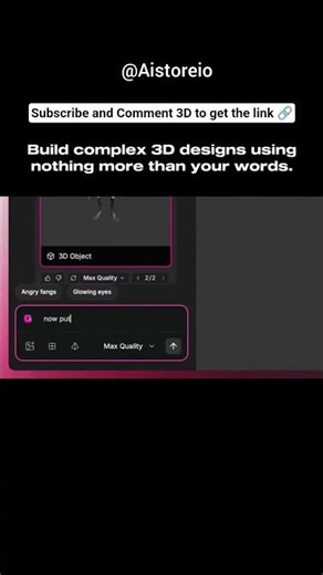 AI Text to 3D Model Generator #3d #3danimation #blender #blender3d#threejs #anime#3ddesign #aiagents