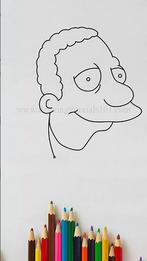 Drawing Eugene Fisk from Simpsons