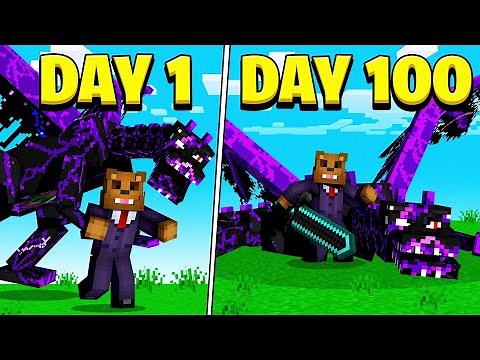 I Survived 100 Days In A Dragon World in Minecraft (Here's What Happened)