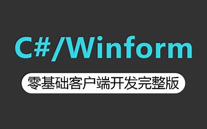 2023年10月全新C#/Winform零基础客户端开发完整版教程 | 企业级项目落地实战 完整源码 | 名师细致讲解（C#/Winform） B0652