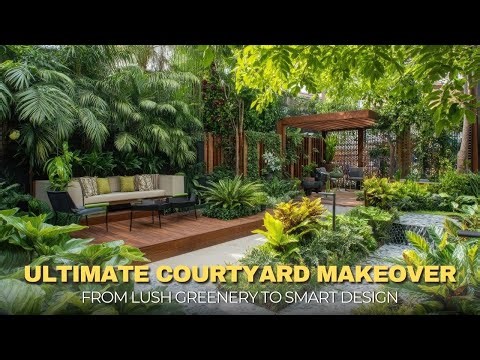 Courtyard Secrets Tropical Garden Trends + Modern Tech Integration