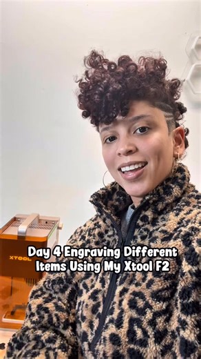 🔥Day 4 Engraving Different items using my xtool F2! Today we are engraving a custom dog tag on the l 🐾💜 The detail on this little machine never disappoints. A lot of items on the list to test it out, but also more videos coming of jewelry engraving and more. Make sure to follow @xtool.official #DIY #laserengraving #SmallBusiness #crafts #crafter #xtool #makers #smallbusiness #businessowner | Crafty787 Shop
