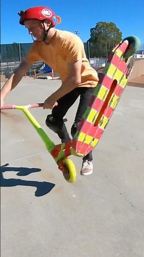 Pro scooter tricks with Claudius Vertesi Scooter