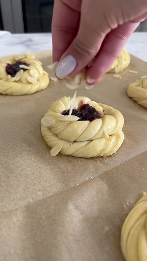 Delicious Almond Danish Pastries