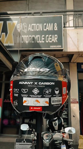 8.5K views · 15 reactions | LS2 ADVANT X CARBON 180° degrees Modular type helmet, for only ₱21,990!! 勞 #LS2Helmets #AdvantXCarbon #LegitDealer #ALX | ALX Action Cam and Motorcycle Gears | Facebook