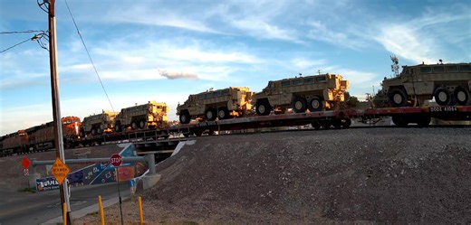 29K views · 636 reactions | The first military train I spotted this year. You know it's spring now  | Needles Underpass | Facebook