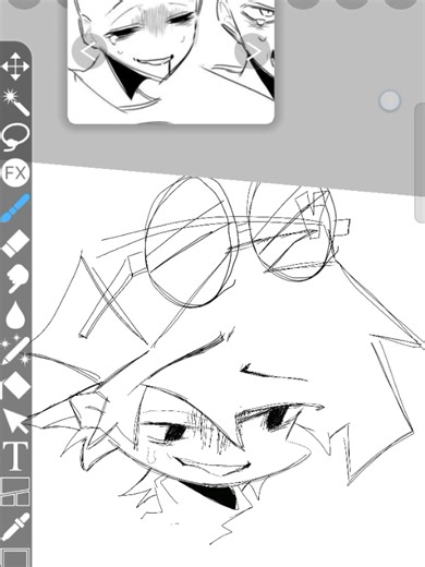 [speedpaint] expression practice - FNF OC - screen recorder #fnf #OC #myart #ibispaint #fnfOC