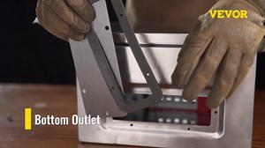 VEVOR Steel Electrical Box 16"x 16"x 8" Electrical Enclosure Box, Carbon Steel Hinged Junction Box, IP65 Weatherproof Metal Box Wall-Mounted Electronic Equipment Enclosure Box with Mounting Plate