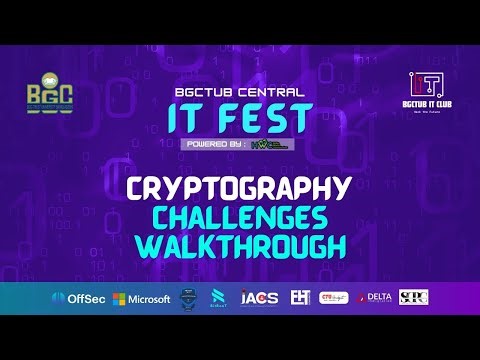 Cryptography Challenges - BGCTUB Central IT Fest CTF | Walkthrough By h4x0r3rr0r