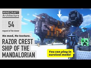 Real Architect Builds Razor Crest Base from The Mandalorian in Minecraft #54