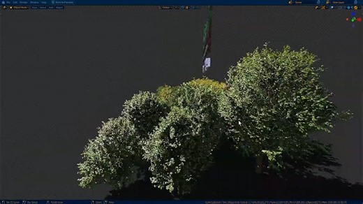 Blender插件 花草树木植物绿化模型预设Botaniq Tree And Grass Library V6.8