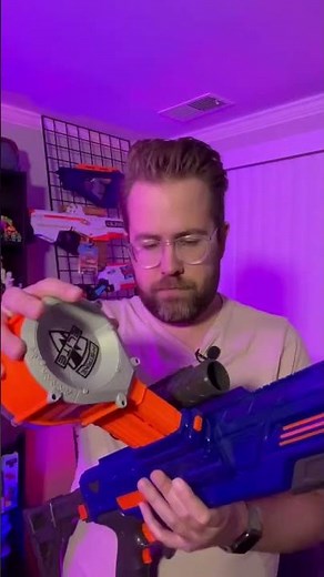 Dartzone Vulcanator with 25 Round Nerf Drum Mags