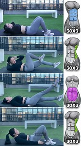 395K views · 2.8K reactions | ABS WORKOUT Do each exercise for 30 reps in row | DEMIC | Facebook