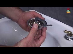 Cómo instalar válvula de click clack y sifón de lavabo