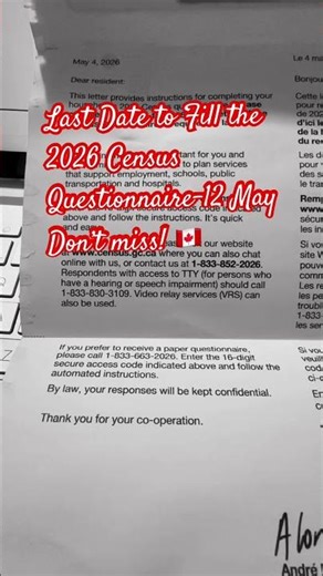 ‼️Attention Canada‼️Read Description! #canada #census2026 #law #government #governmentofcanada