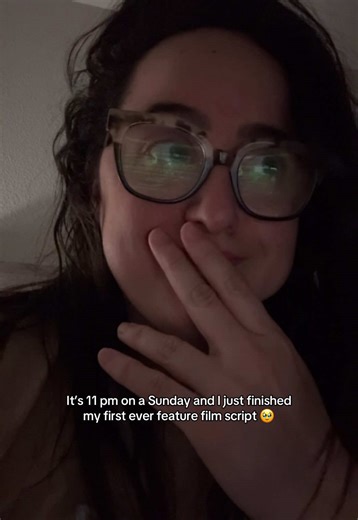 milestone moment, and yes i cried | #screenwritingtiktok #screenwriter #screenwriting