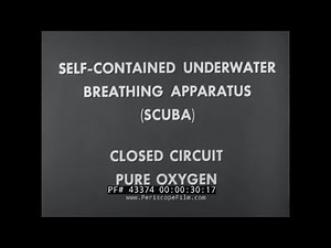 U.S. NAVY CCUBA CLOSED CIRCUIT UNDERWATER BREATHING APPARATUS SCUBA TRAINING FILM 43374 NA