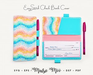 Checkbook Cover SVG, Cheque Book Sewing Pattern, Faux Leather SVG Crafting Maisie Moo - Etsy