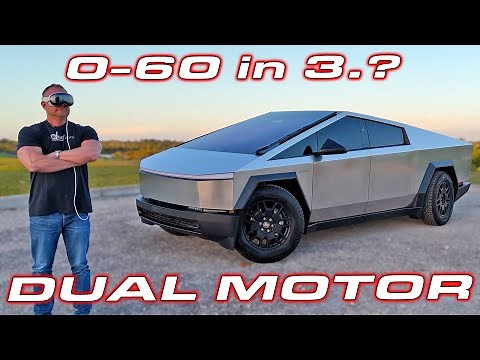 Cybertruck Dual Motor Review * 0-60 MPH & 1/4 Mile Performance Testing