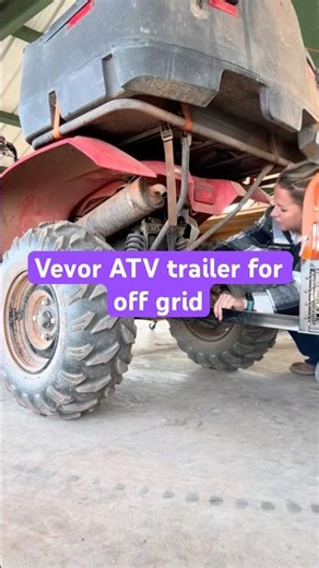 Tools off grid are essential. This ATV trailer is a workhorse & game changer 💯 #atv #offgrid #vevor