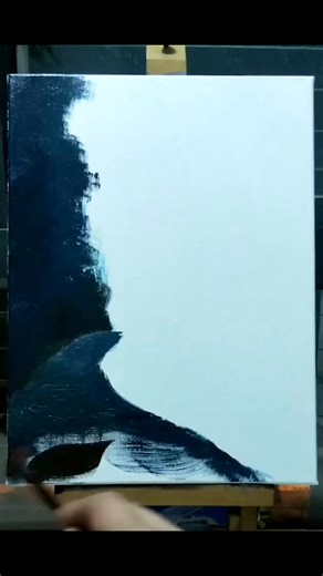 How to draw a beautiful scenery with acrylic 💐 #canvaspaintingworkshop #howtodrawpainting #bestpaintingchallenge #landspacepainting #landscapepaintingnow #fbpost2025シfb #fbreelsfypシ゚viralシ #cayleymitti #fbteels2025posts #fbreels2025ツ | Canvas painting & Visual art