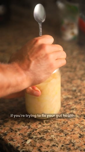 Samer | Weight Loss Coach on Instagram: "SAUERKRAUT FOR GUT HEALTH (save this) Step-by-step: 1. Remove outer leaves of 1 medium green cabbage. Keep one clean outer leaf for later. 2. Slice the cabbage very thin (knife or mandoline). 3. Weigh the sliced cabbage in grams. 4. Add salt = 2% of the cabbage weight. • Example: if your cabbage is 1000g, you add 20g salt. • Use plain sea salt, NOT iodized. 5. Massage the cabbage with your hands for 5-10 min. • Goal: it should release liquid and get soft.