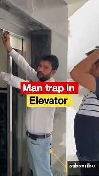 Man trap in lift #rescue #elevator #lift #technology