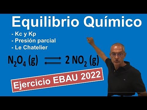 Equilibrio Químico EBAU 2022 Kc, Kp y Le chatelier