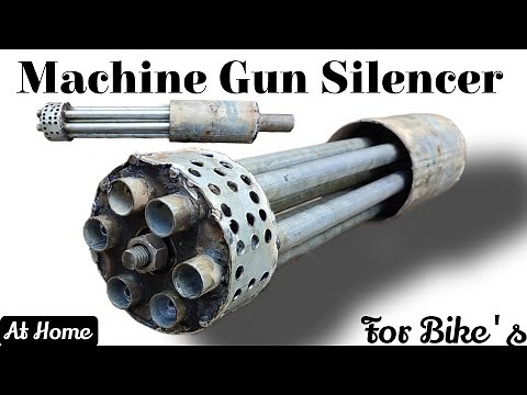 How To Make Machine Gun Silencer | Machine Gun Exhaust | DIY | Rotating Exhaust