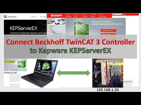 COM11. Connect Beckhoff TwinCAT3 Controller(CX9020 PLC) to Kepware KEPServerEX(ADS TC1000)