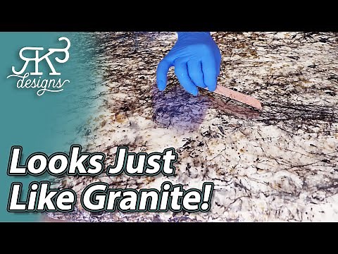 How To Make Epoxy Look Like Real Granite Using Layers | RK3 Designs